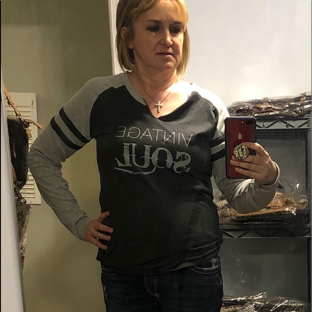 New Long Sleeve Tee Shirt Vintage Soul - Picture 2 of 4